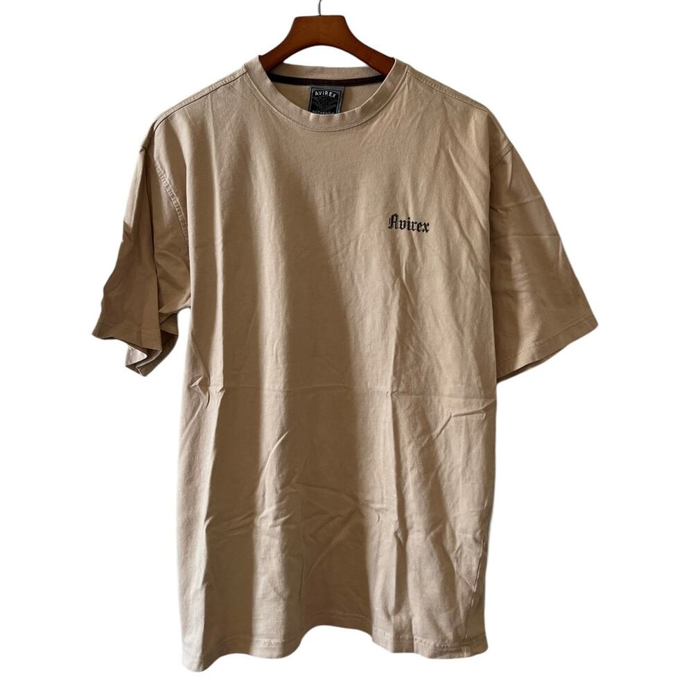 Avirex Logo T Shirt Tan XL